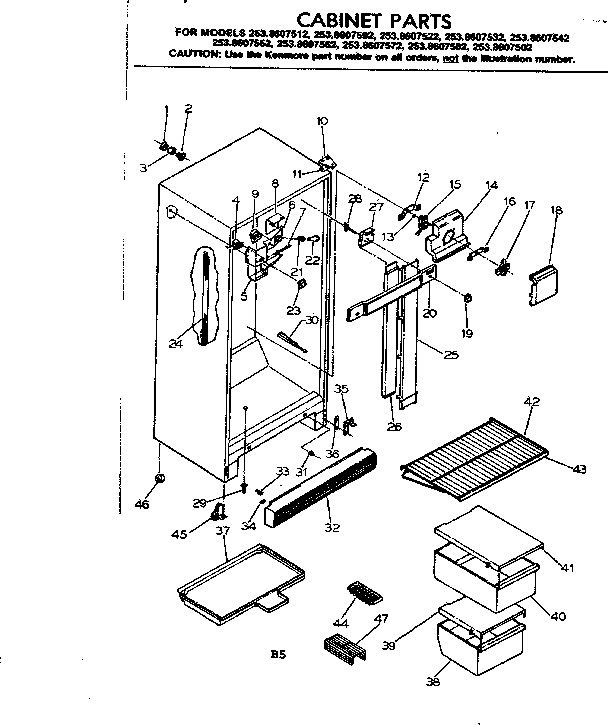 Cabinet parts