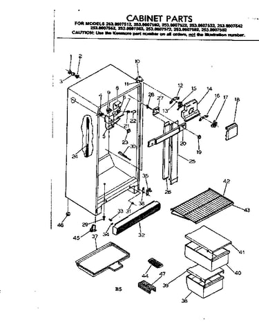 Cabinet parts