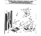 Kenmore 2538607552 system and automatic defrost parts diagram