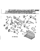 Ice maker installation parts kit no 8082