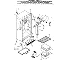 Kenmore 2538607593 cabinet parts diagram