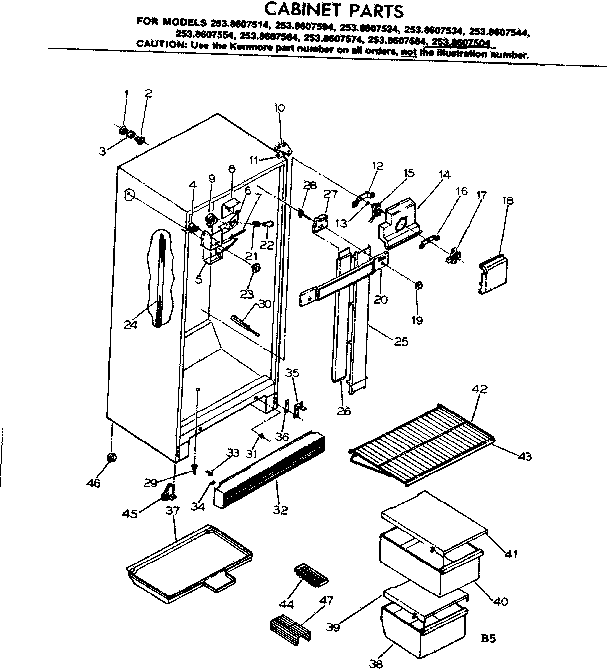 CABINET PARTS