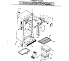 Kenmore 2538607514 cabinet parts diagram