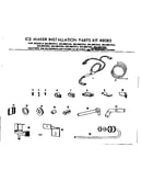 Ice maker installation parts