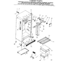 Kenmore 2538607535 cabinet parts diagram