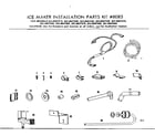Kenmore 2538607575 ice maker installation parts diagram