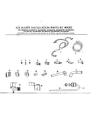 Ice maker installation parts