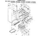 Kenmore 2538607681 cabinet parts diagram