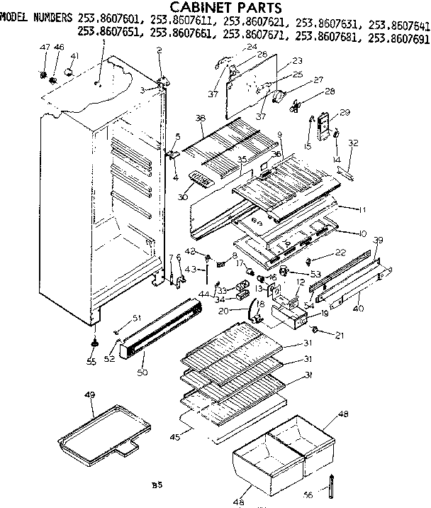 Cabinet parts