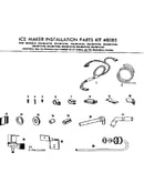 Ice maker installation parts kit
