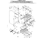 Kenmore 2538612620 cabinet parts diagram