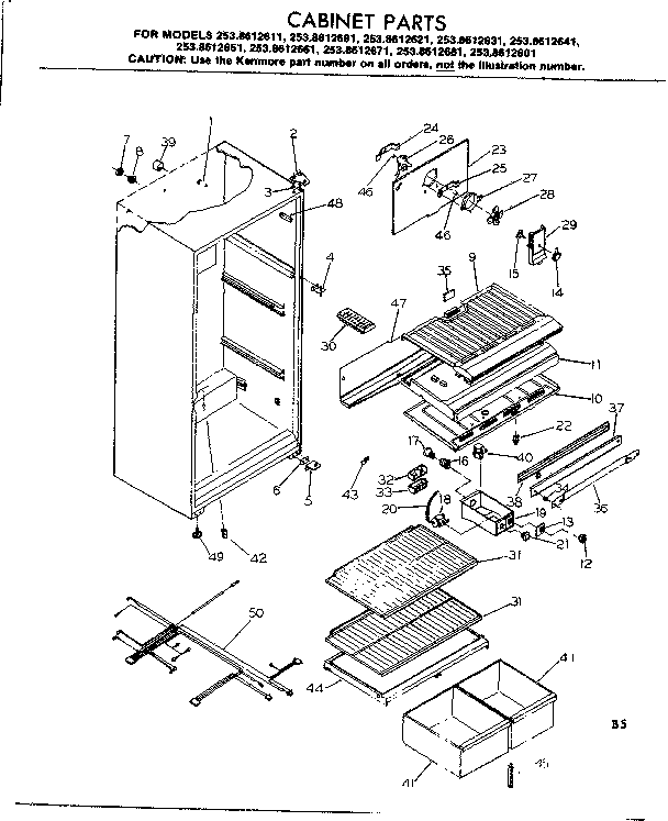 CABINET PARTS