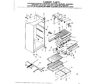 Kenmore 2538612691 cabinet parts diagram
