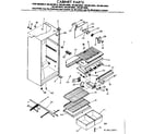 Kenmore 2538612642 cabinet parts diagram