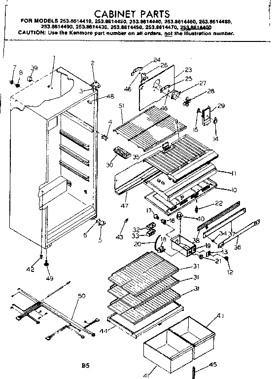 Cabinet parts