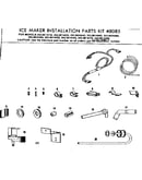 Ice maker installation parts