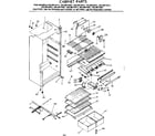 Kenmore 2538614431 cabinet parts diagram