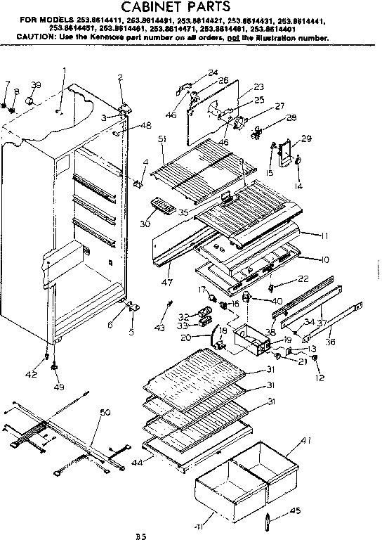 Cabinet parts