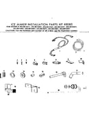 Ice maker installation parts