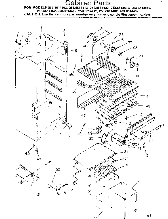 CABINET PARTS