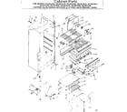 Kenmore 2538614452 cabinet parts diagram