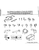Ice maker installation parts
