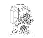 Kenmore 2538619010 cabinet parts diagram