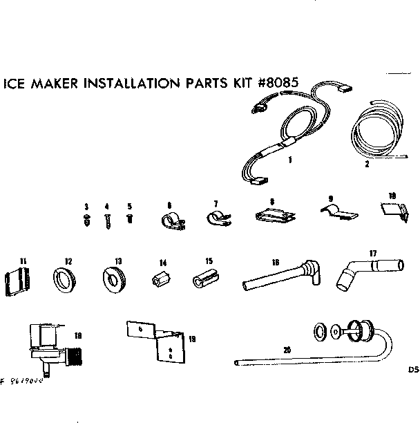 ICE MAKER INST PARTS KIT