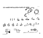 Kenmore 2538619080 ice maker inst parts kit diagram