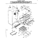 Kenmore 2538619031 cabinet parts diagram
