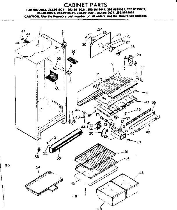 Cabinet parts