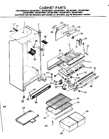 Cabinet parts