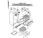 Kenmore 2538619012 cabinet parts diagram