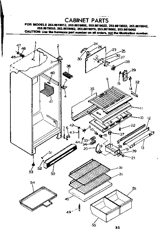 Cabinet parts
