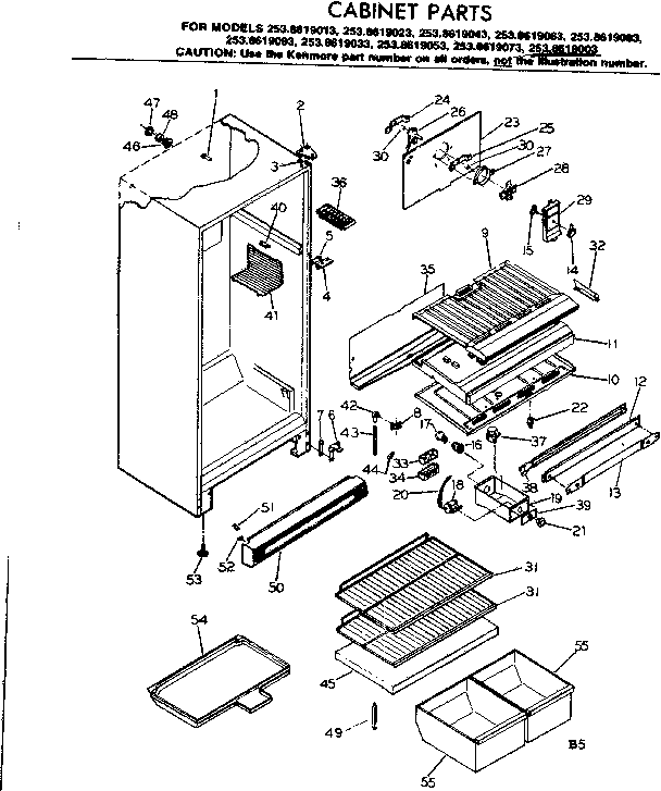 Cabinet parts