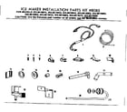 Kenmore 2538619033 ice maker installation parts kit diagram