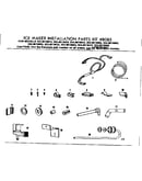 Ice maker installation parts kit