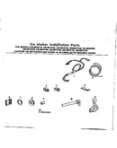 Ice maker installation parts