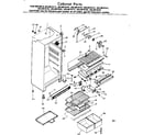 Kenmore 2538619111 cabinet parts diagram