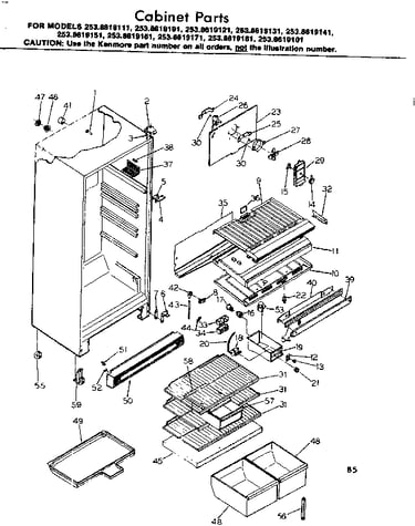 Cabinet parts
