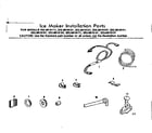 Kenmore 2538619181 ice maker installation parts diagram