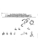 Ice maker installation parts
