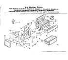 Kenmore 2538619111 ice maker parts diagram