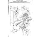 Kenmore 2538619182 cabinet parts diagram