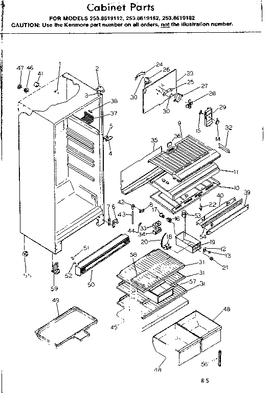 Cabinet parts
