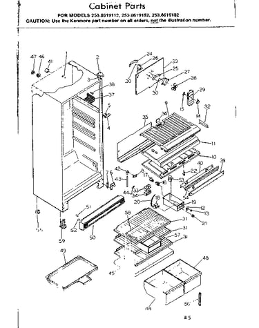Cabinet parts