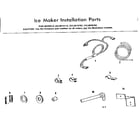 Kenmore 2538619182 ice maker installation parts diagram