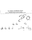Ice maker installation parts