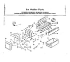 Kenmore 2538619182 ice maker parts diagram