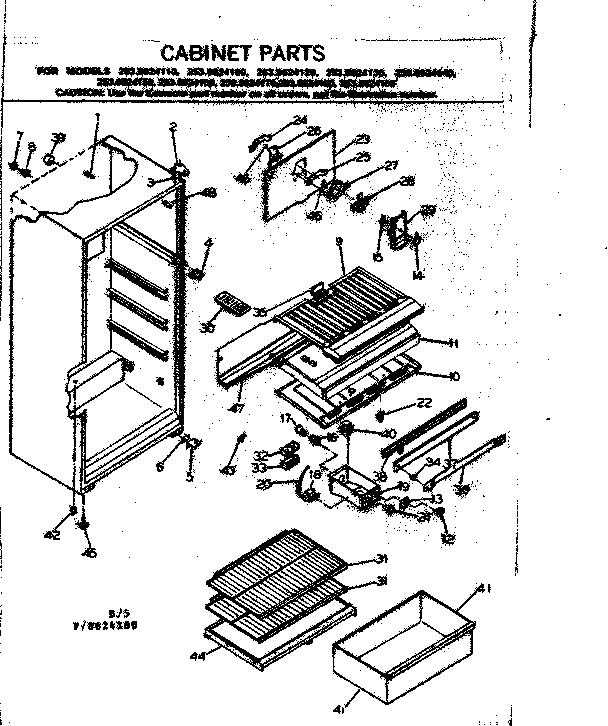 CABINET PARTS